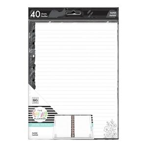 Happy Planner Farmhouse Black & White Floral Classic Filler Paper